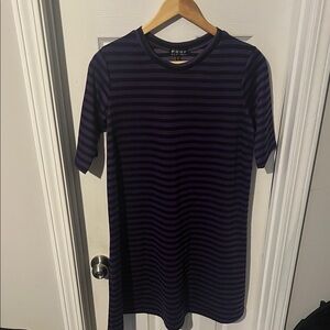 NWT Proof Purple and Black Striped Dress Size XL
